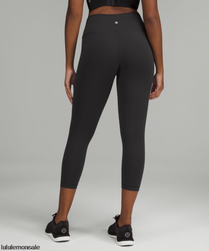 Lululemon Damen DELULU094 | Lululemon Deutschland Black Wunder Train High-rise Crop 23
